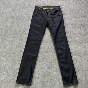 J Brand Darren Jeans Mens 34x34 Dark Wash Straight Fit Made USA Denim Stretch P7